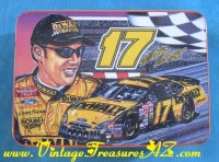 Image for NASCAR Matt Kenseth #17 DeWalt Racing Car Team Sam Bass Collectors Series Kraft Velveeta Cheese Advertising Tin Box <b><span style='color:red'> *****FIRST CLASS SHIPPING INCLUDED – DOMESTIC ORDERS ONLY!***** </span></b><span style='color:purple'>